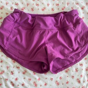 lululemon athletica Vibrant Purple Athletic Shorts
